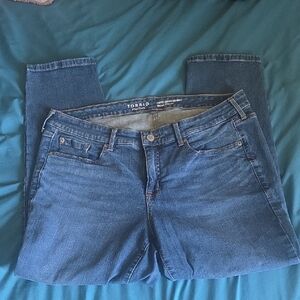 Torrid PERFECT BOYFRIEND ANKLE VINTAGE STRETCH 16 R